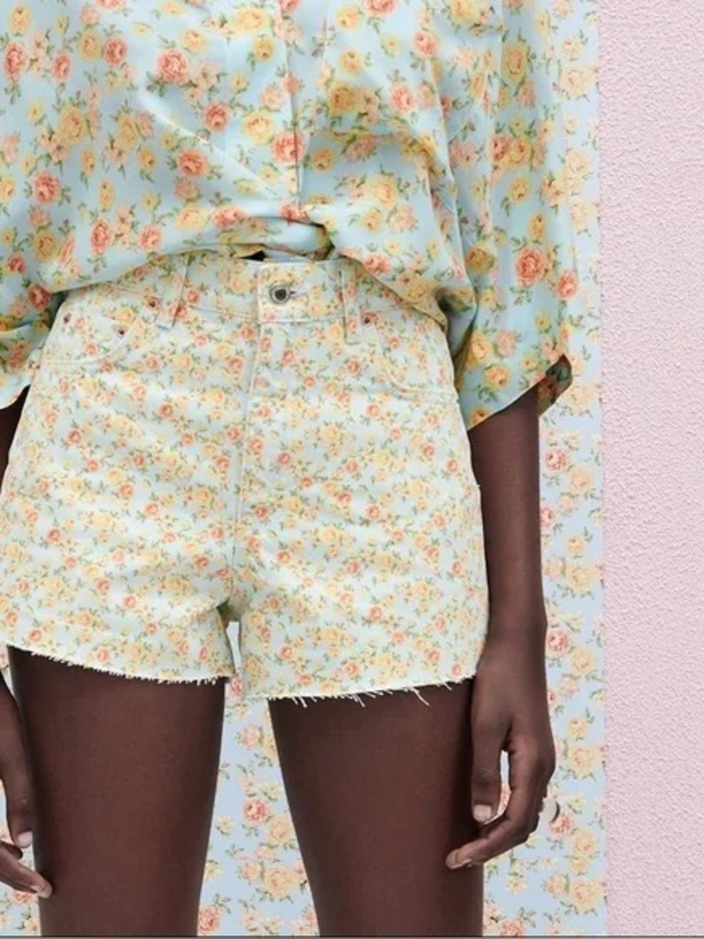 🌸 Zara Jean Shorts romantic flower print